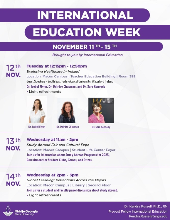 International Education Week 2024 flyer.